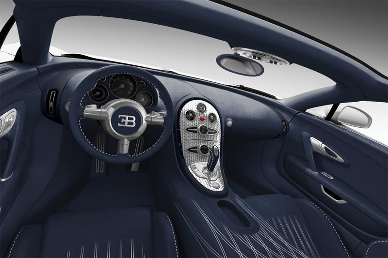 Bugatti Veyron Super Sport Blue Carbon Innenraum