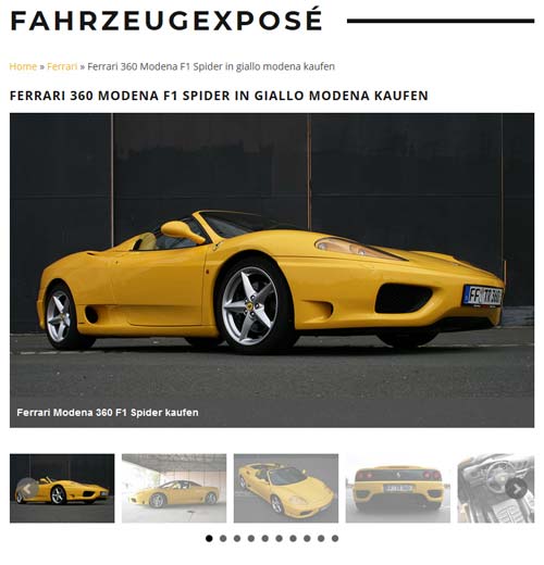 Referenzexposé Ferrari